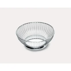 Alessi - Frugtskål i stål - Rund basket - Ø20,5 cm