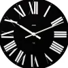 Alessi - vægur fra Alessi - Sort med hvide tal - Ø36 cm