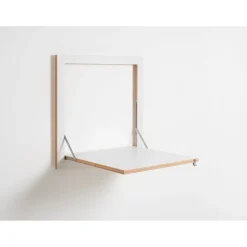 Ambivalenz Fläpps - Foldbart skrivebord - Væghængt - Hvid - 60x60 cm