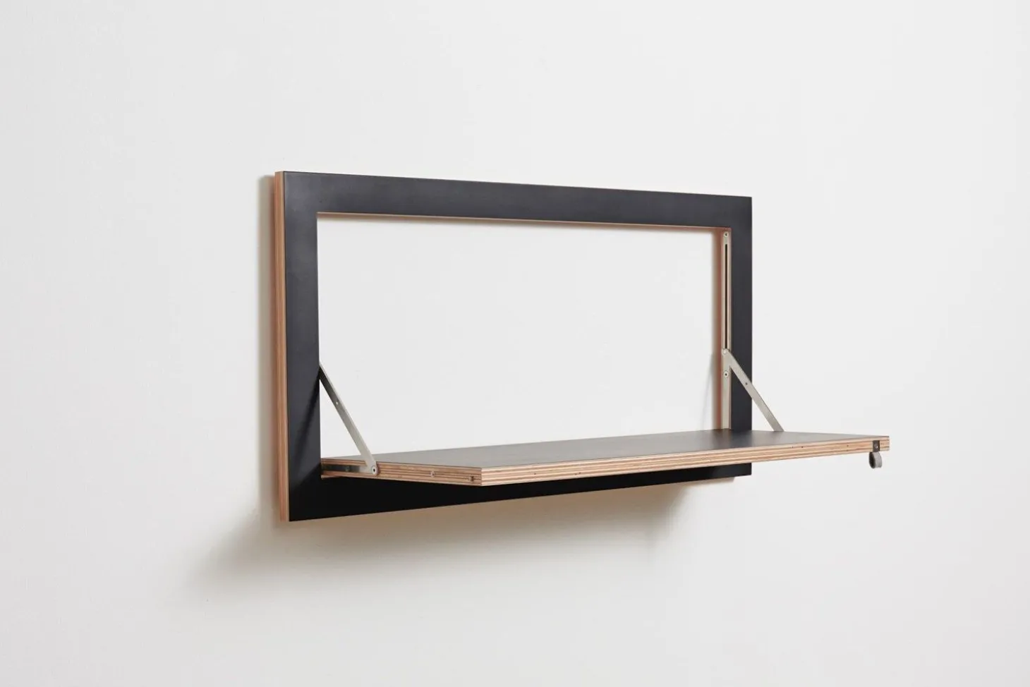Ambivalenz - Fläpps Hylde - 80 x 40 cm - Sort birk