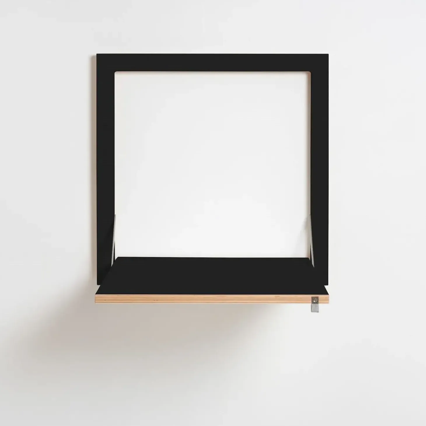 Ambivalenz Fläpps - Væghængt skrivebord - foldbart, Sort 60x60 cm