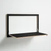 Ambivalenz Fläpps - Vægskrivebord - Secretary - Sort - 100x60 cm