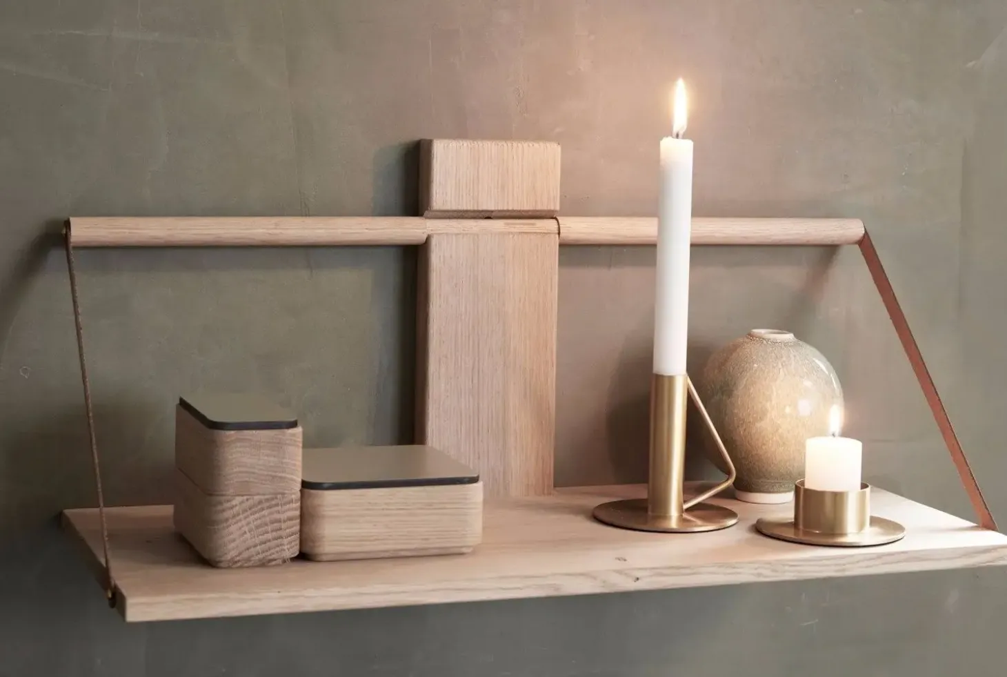 Andersen Furniture - Hylde - Shelf Wood Wall - EG - 60x25xH32 cm