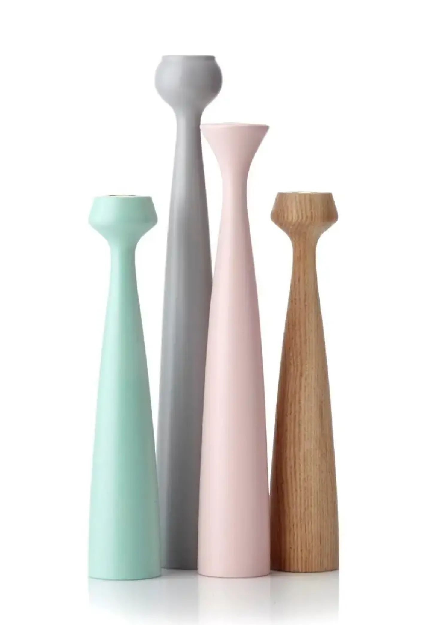 Applicata - Lysestage - Blossom Rose - Cool grey/Grå - H:29 cm