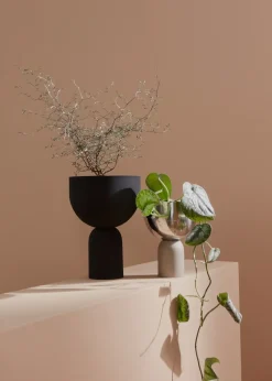AYTM - Vase - Torus - Black/Black - H30 cm