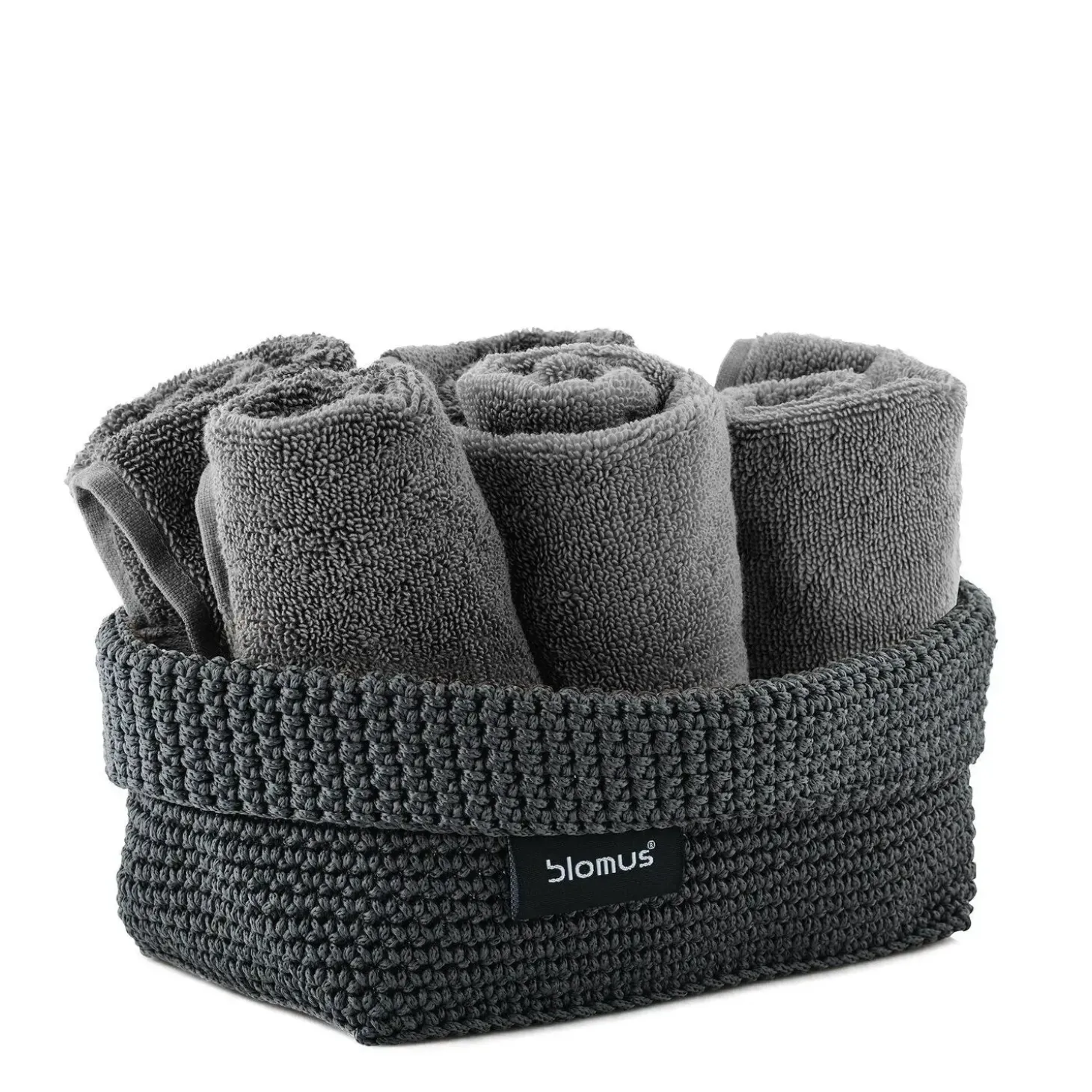 Blomus - Crochet Robe Basket - Anthracite - TELA