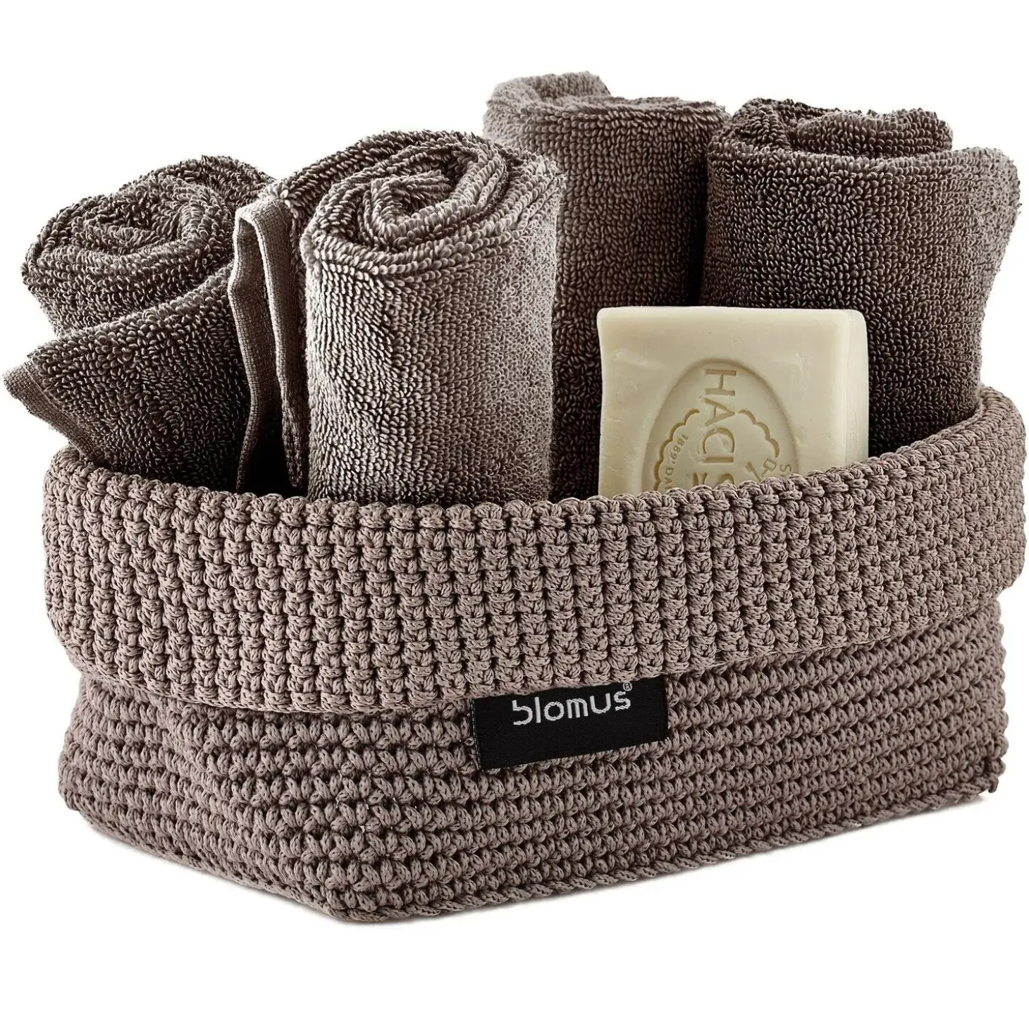 Blomus - Crochet Robe Basket - Taupe - TELA