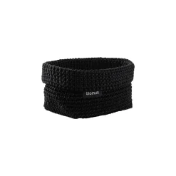 Blomus - Crochet Rope Basket - M - Black - TELA