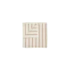 Blomus - Guest towel -ARTO- colour Moonbeam/Amber Brown thin stripes