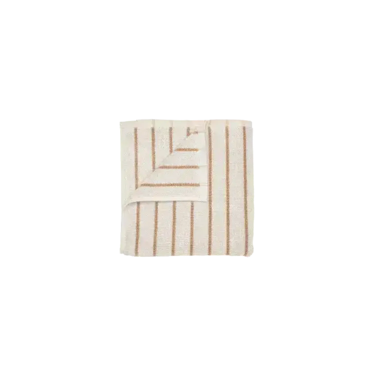 Blomus - Guest towel -ARTO- colour Moonbeam/Amber Brown thin stripes