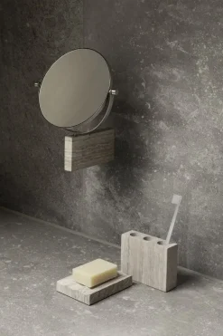 Blomus - Makeup spejl - Lamura marmor vægmonteret - Mourning Dove