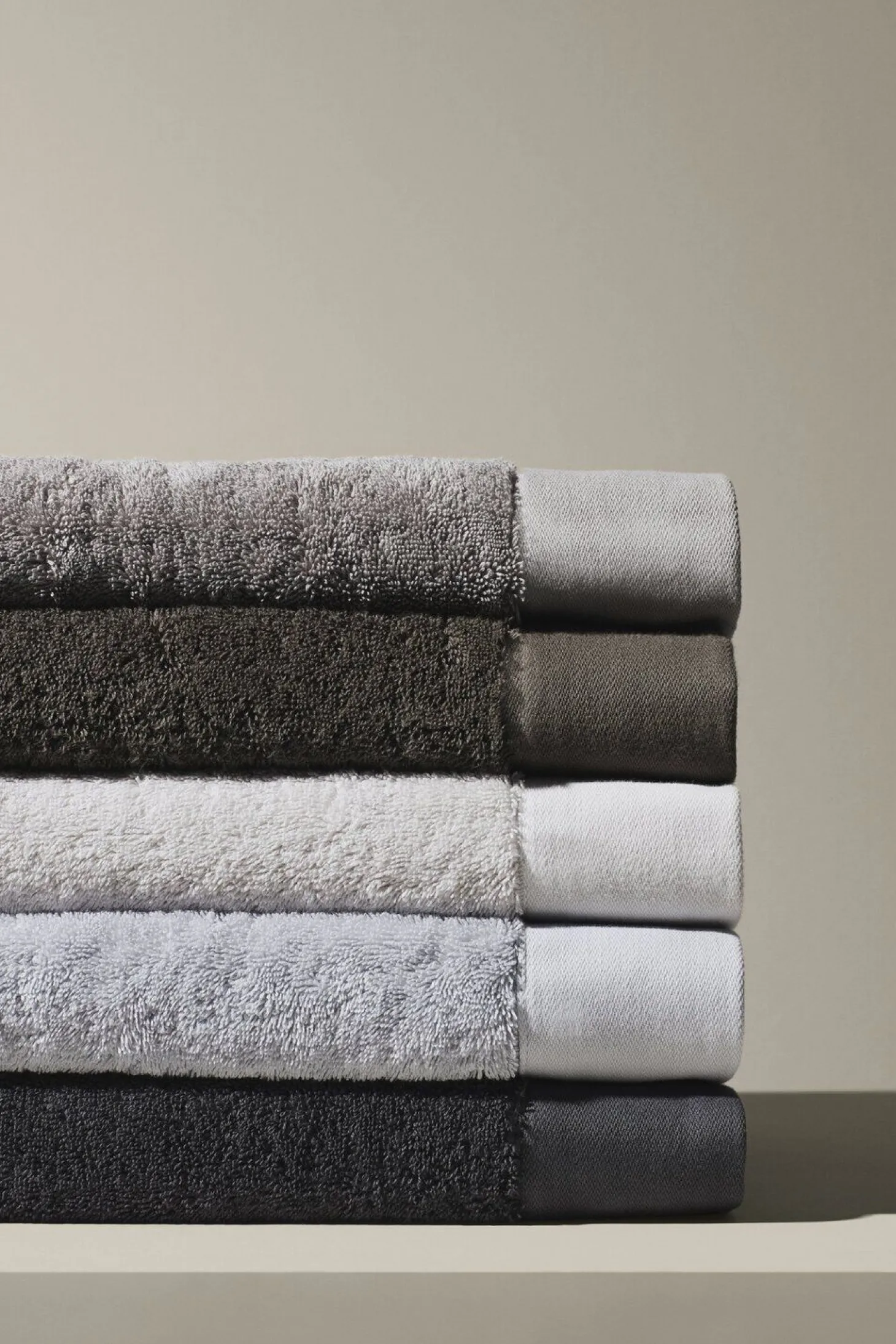 Blomus - Set 4 Guest Hand Towels - Tarmac Melange - 30 x 30 cm - GIO -