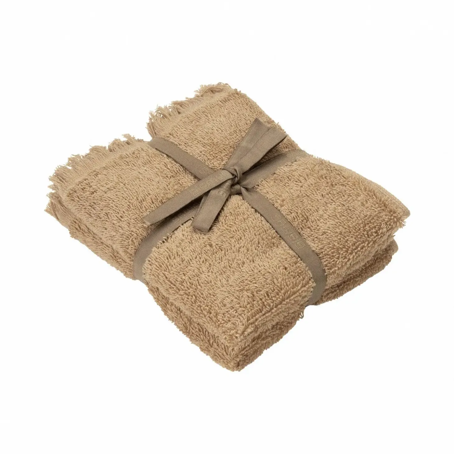 Blomus - Set of 2 Guest Hand Towels - Tan - FRINO