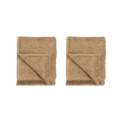 Blomus - Set of 2 Guest Hand Towels - Tan - FRINO