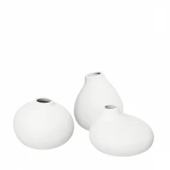 Blomus - Set of 3 Vases - 3 x White - NONA