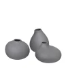 Blomus - Set 3 Vases - 3 x Pewter - NONA