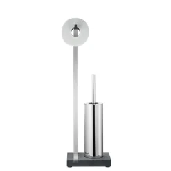Blomus - Toilet Paper Holder and Brush - polished - MENOTO