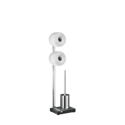 Blomus - Toilet Paper Holder and Brush - polished - MENOTO
