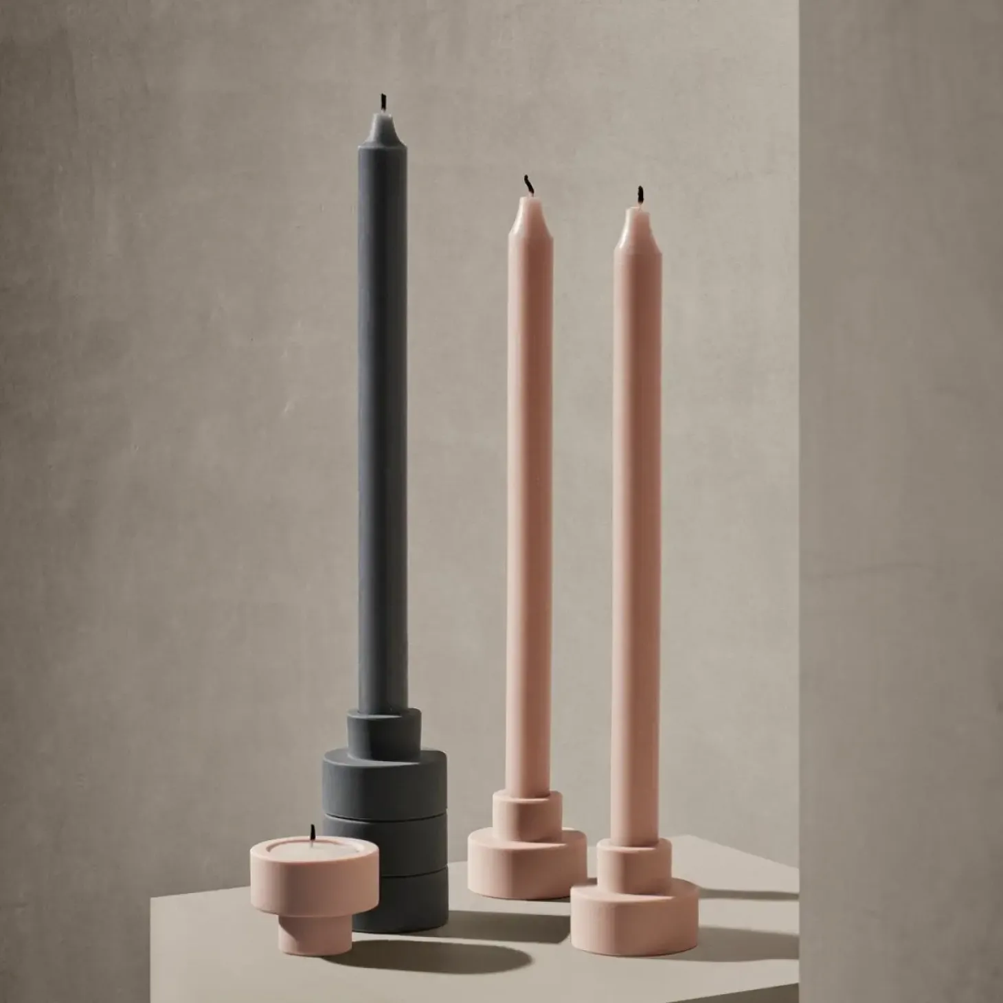 Blomus - TRIO lysestager - Lilla - Sæt af 3