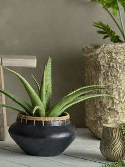 Bloomingville - Aloe Kunstig Plante - Grøn, Plastik