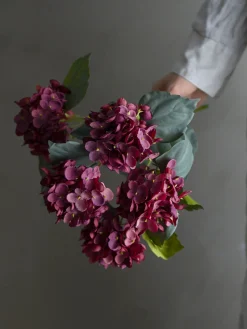 Bloomingville - Hydrangea Kunstig stilk - Rød