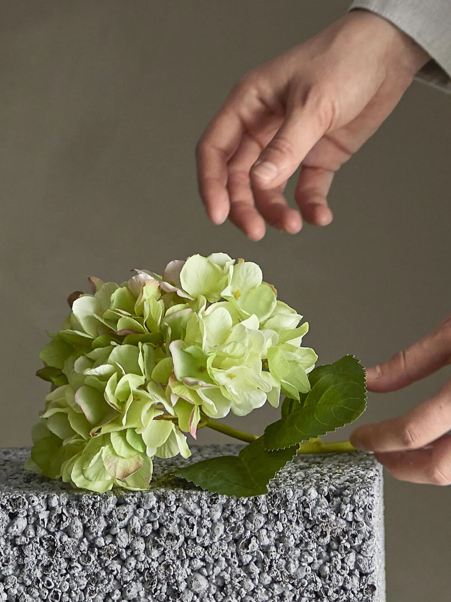 Bloomingville - Hydrangea Kunstig stilk - Hvid, Plastik