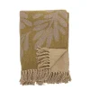 Bloomingville - Lark Plaid, Gul, Genanvendt Bomuld