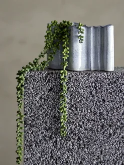 Bloomingville - Lindae Vase, Blå, Stentøj
