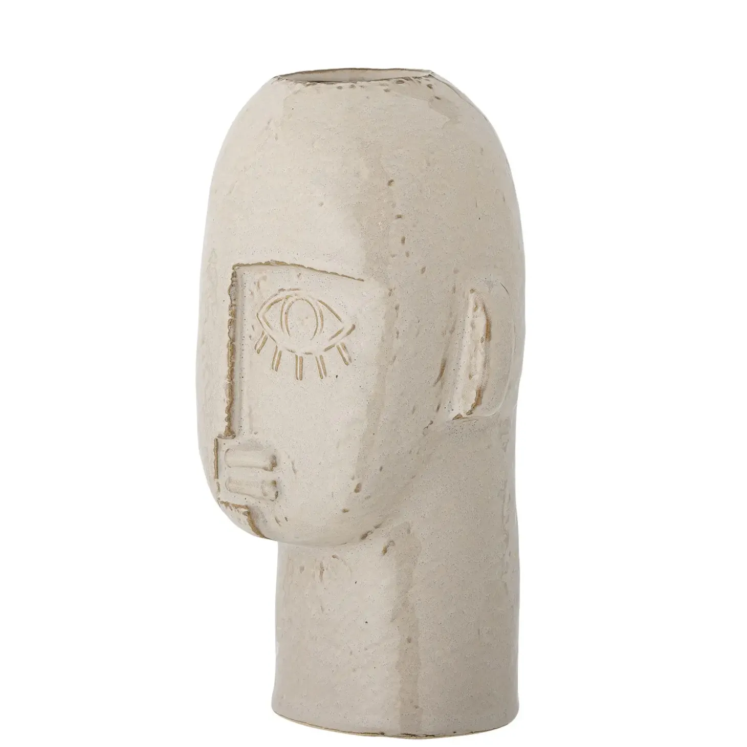 Bloomingville - Lizzie Vase, Natur, Stentøj