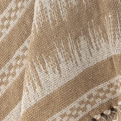 Bloomingville - Marmi Plaid, Brun, Genanvendt Bomuld