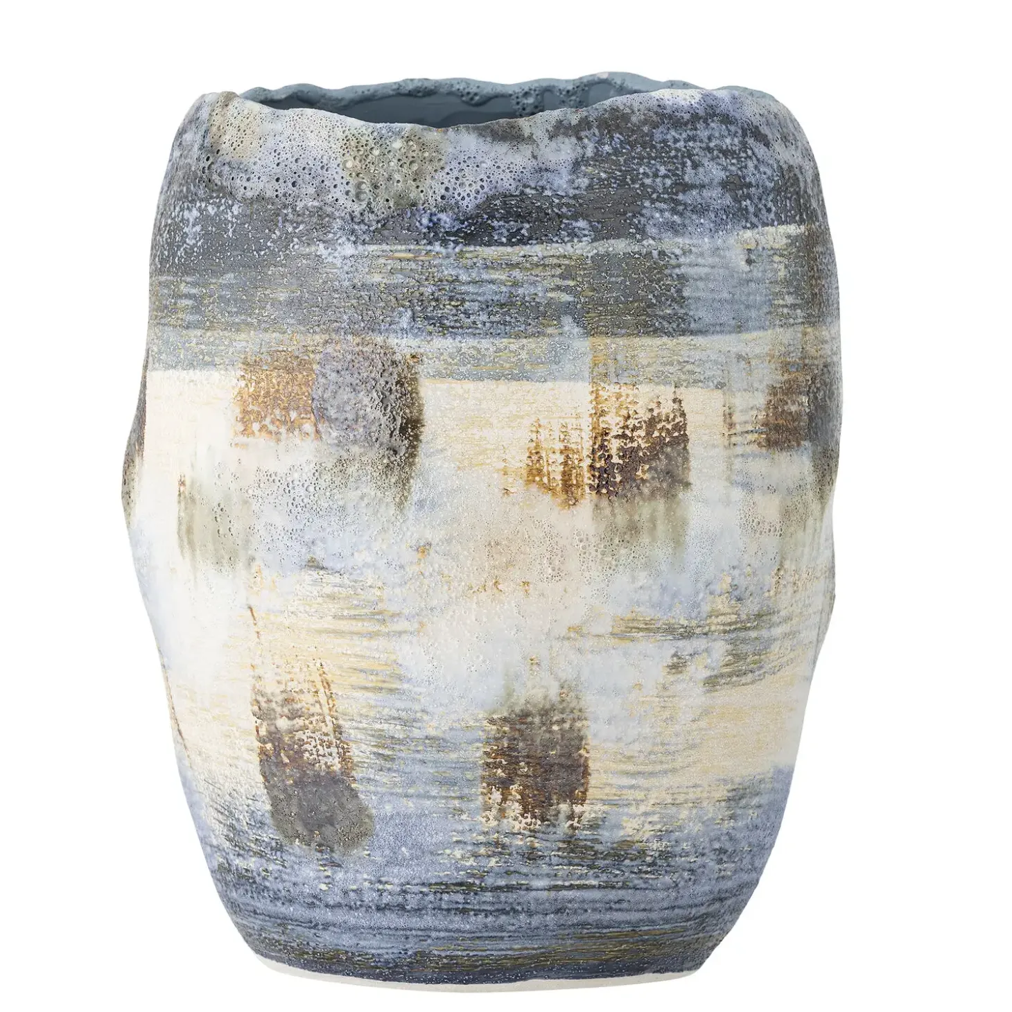Bloomingville - Nienna Vase, Blå, Stentøj