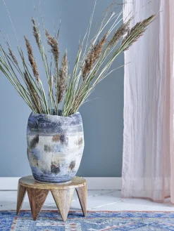 Bloomingville - Nienna Vase, Blå, Stentøj
