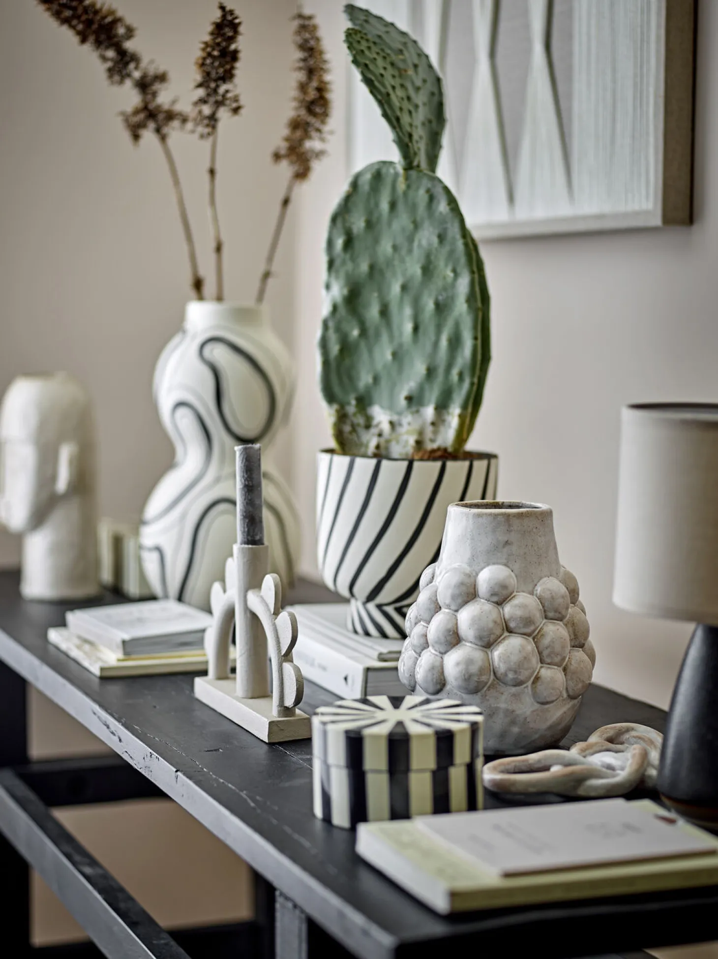 Bloomingville - Poldor Vase, Natur, Stentøj