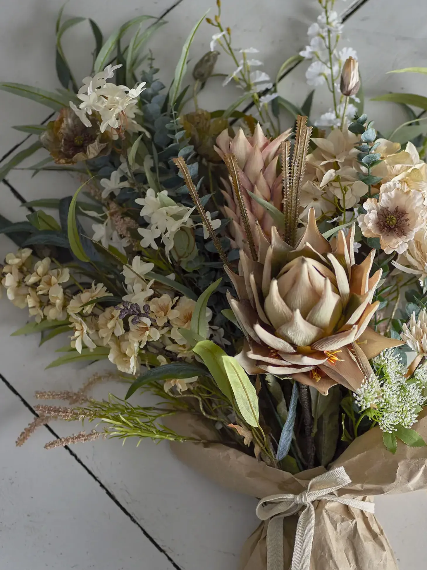 Bloomingville - Protea Kunstig stilk - Natur