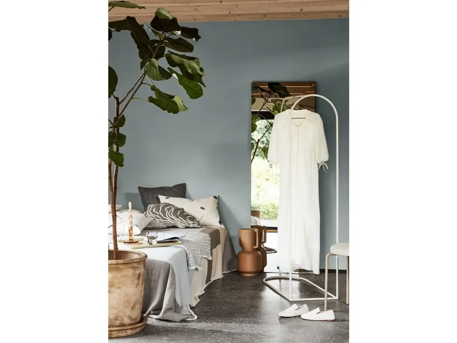 Broste Copenhagen - Sengetæppe - Karla - Warm Beige - W240 x L260 cm