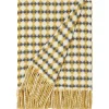 Burel Factory - Azulejo Biocolor - Plaid/tæppe - Grey og Mustard Yellow/Gul
