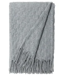 Burel Factory - Pied de Coq - Plaid/tæppe - Lysegrå