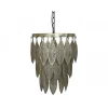 Chic Antique - Lampe med metal dekoration - antique messing - Ø37,5