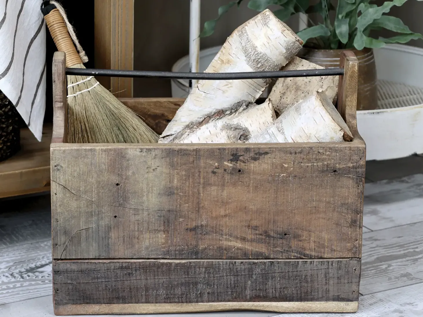 Chic Antique - Opbevaringskasse med håndtag - Grimaud - Natur