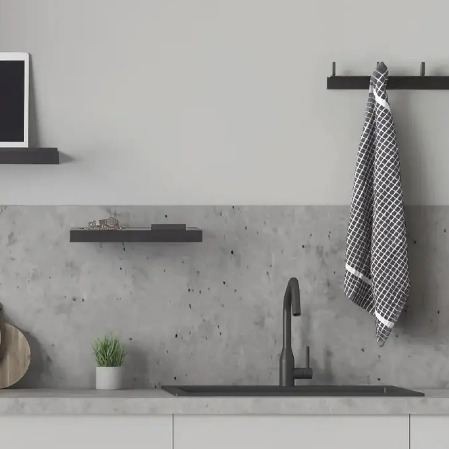 ChiCura Copenhagen - Tabula Rack - knagerække - 45 cm - sort asketræ
