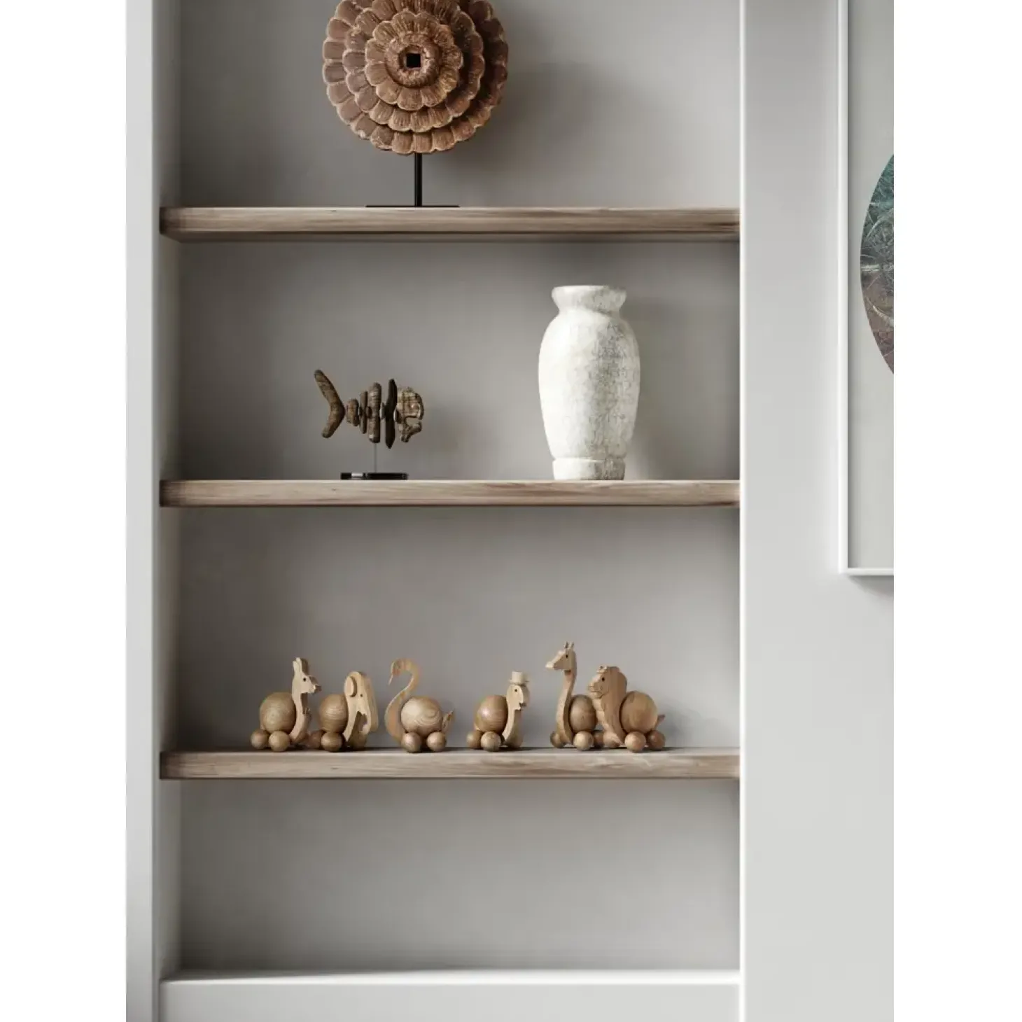 ChiCura - Træfigur - Spinning Giraffe - Small
