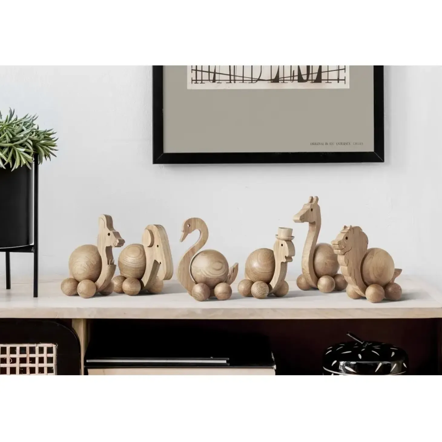 ChiCura - Træfigur - Spinning Giraffe - Medium
