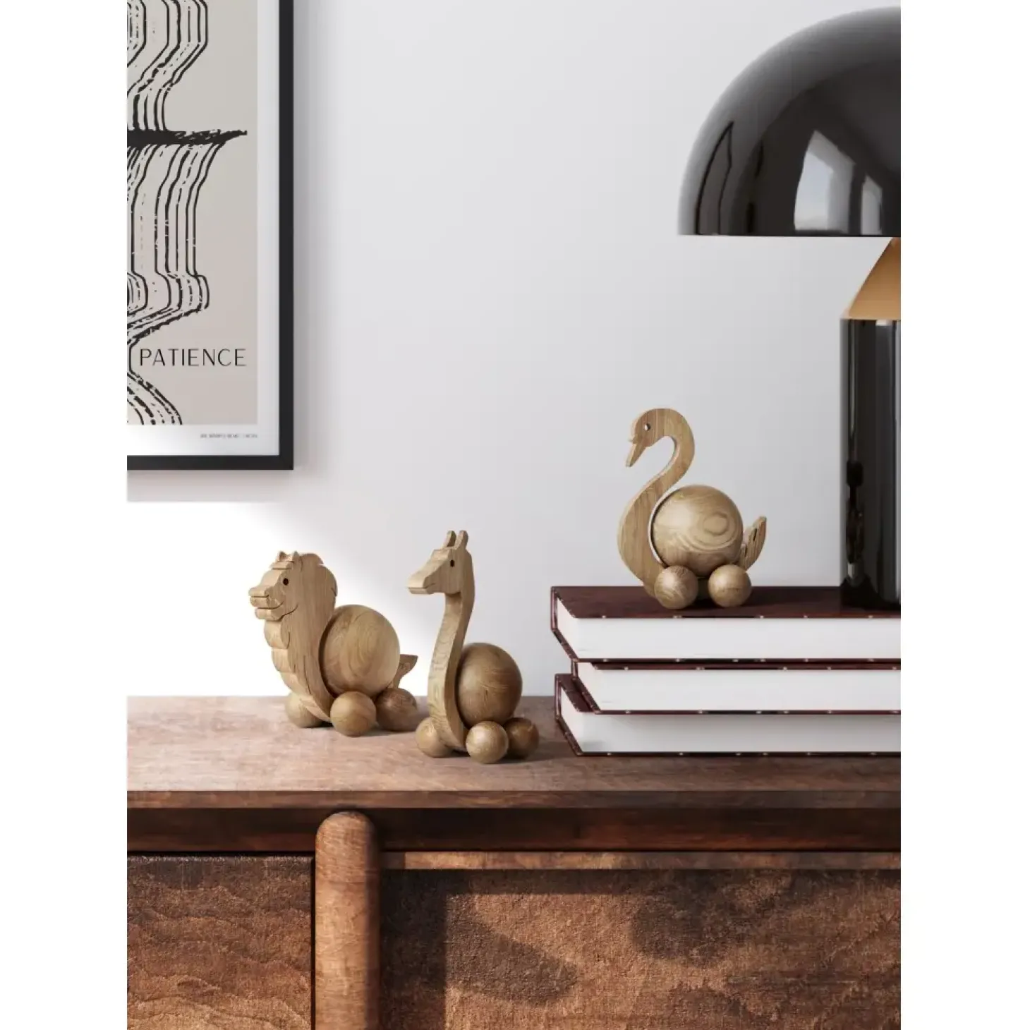 ChiCura - Træfigur - Spinning Giraffe - Medium