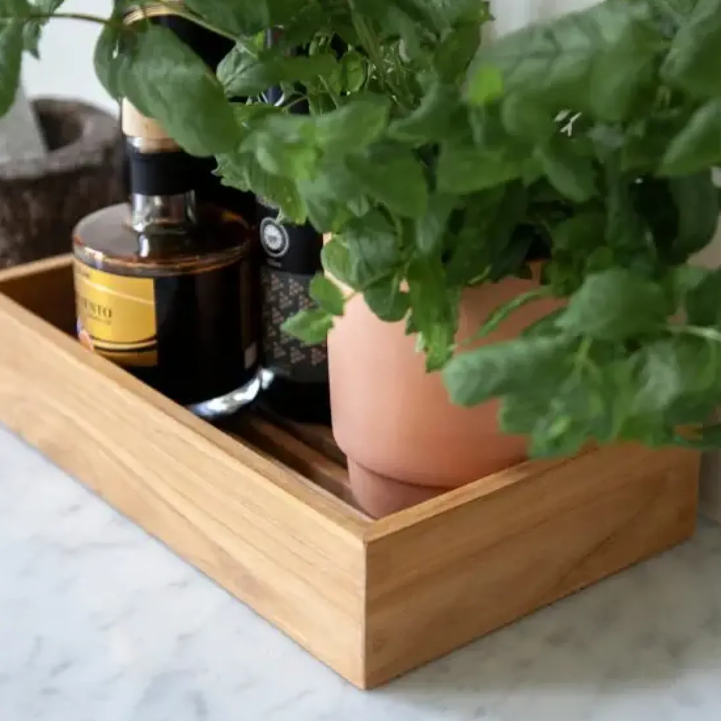 Cinas - Opbevaringsbakke, teak