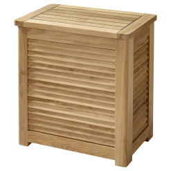 Cinas - Opbevaringsboks m. jalousi, stor, teak