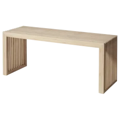 Cinas - Rib bænk 104x35cm bambus