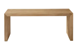 Cinas - Rib bænk 104x35cm teak