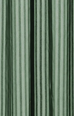 Compliments - Badeforhæng - Lines shower curtain w/eyelets 200 cm - Skovgrøn