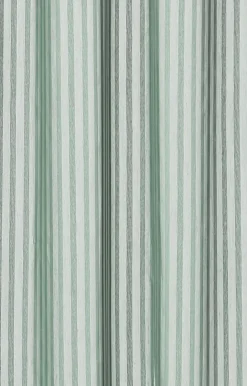 Compliments - Badeforhæng - Lines shower curtain w/eyelets 220 cm - Støvet grøn