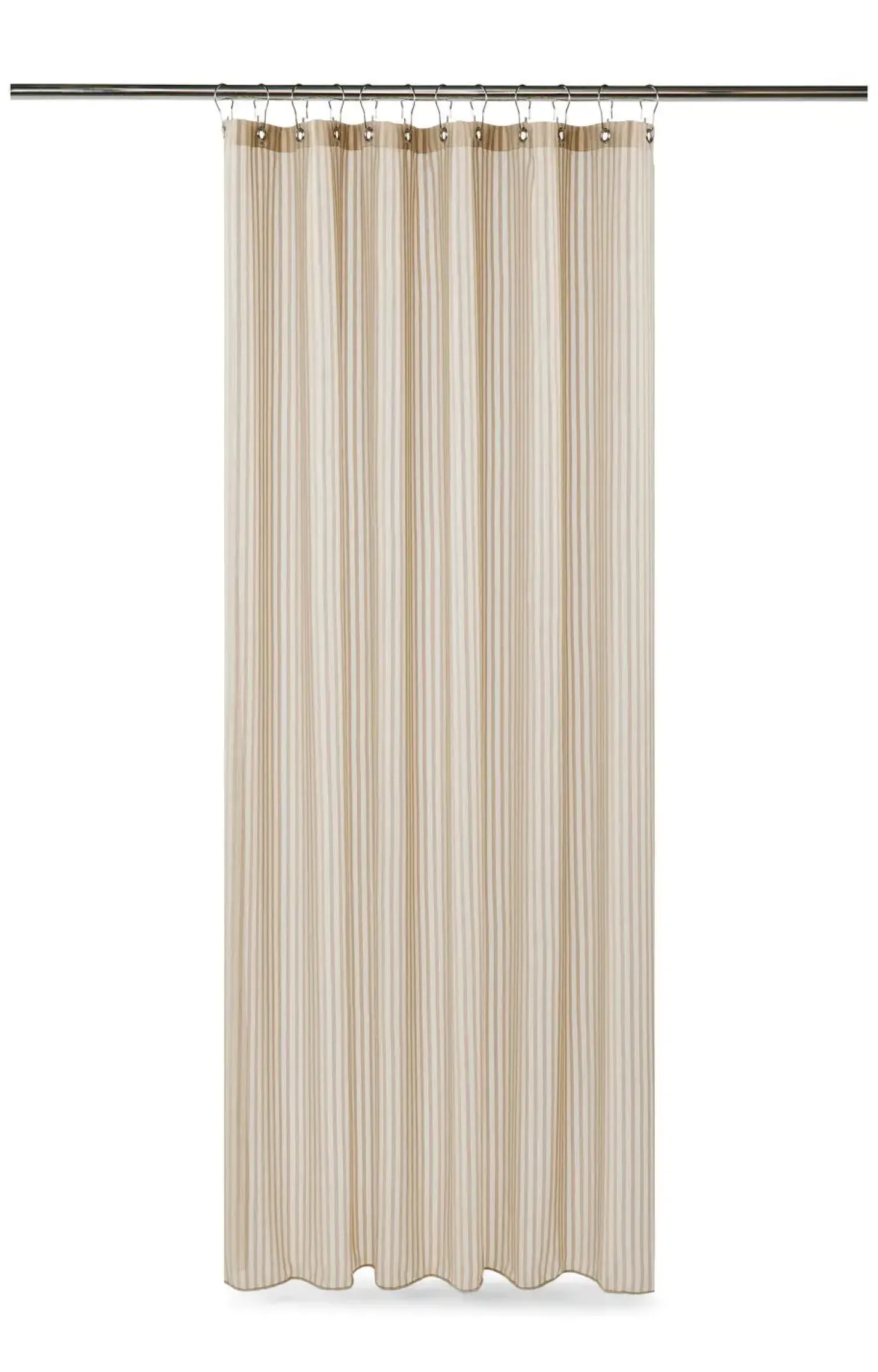 Compliments - Badeforhæng - Lines shower curtain w/eyelets 200 cm - Linen